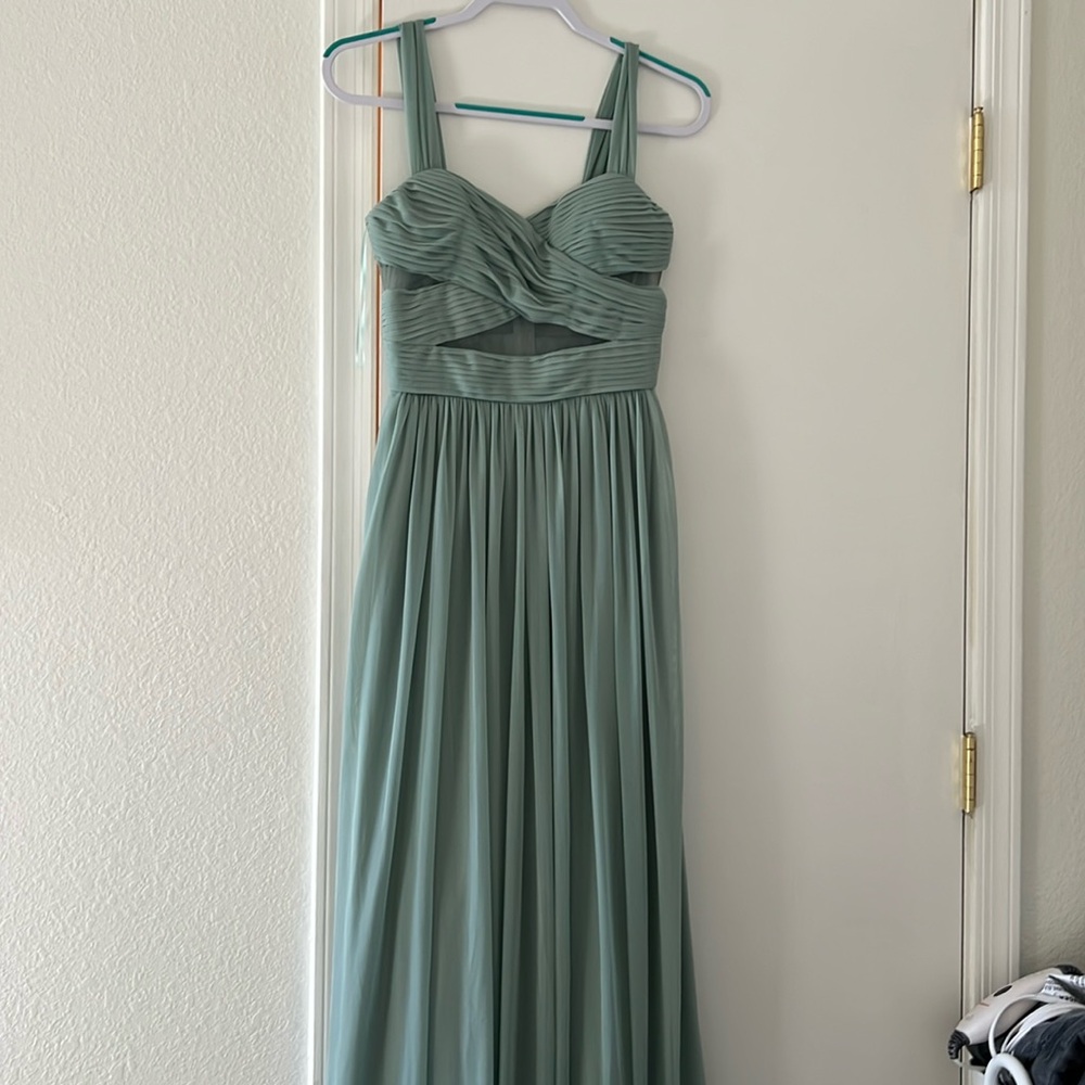 Birds Grey Elsye Dress - Sage